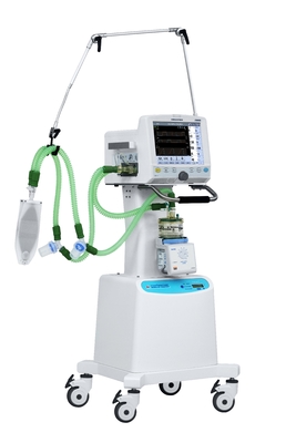 Dispositivo respiratorio per cure critiche con touch screen per pediatri e adulti