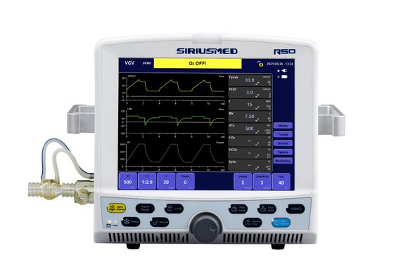 Modi del ventilatore VCV PCV di ICU Purple Horn con 12,1» touch screen di TFT