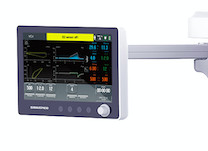 O l'anestesia lavora il ventilatore a macchina con 10&quot; touch screen di colore di TFT LCD