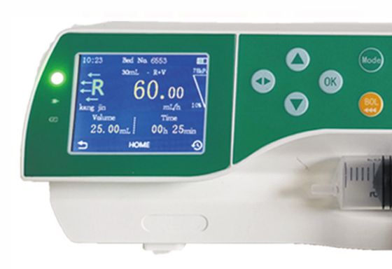 10ml/h controllo facile del touch screen medico delle pompe siringhe 1.5Kg